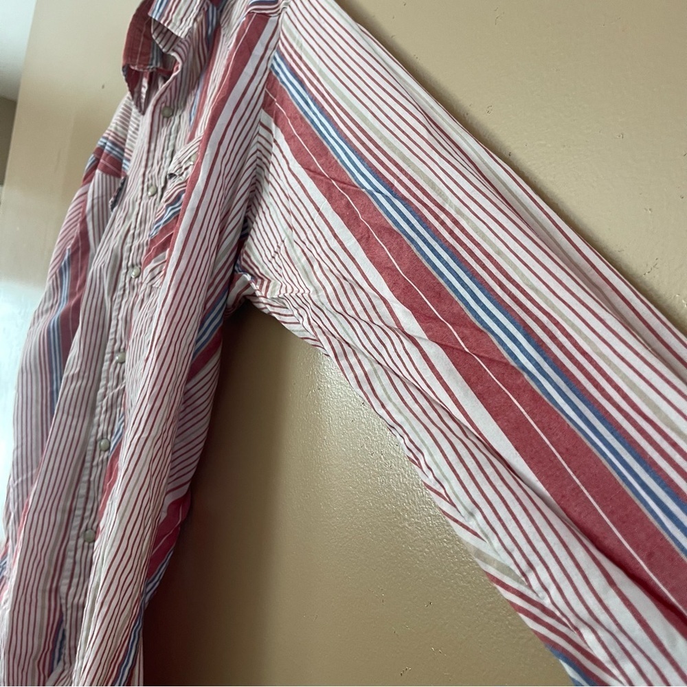 Vintage Saddle king western stripped snap button down shirt big & tall size XXL - Picture 8 of 8